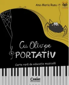 Coperta cărții Cu Oliv pe portativ. Carte rara de educatie muzicala - Ana-Maria Rusu
