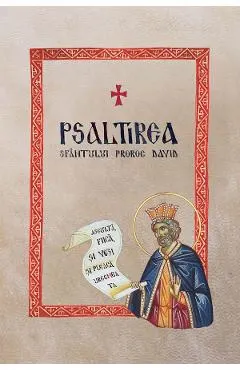 Coperta cărții Psaltirea Sfantului Proroc David, tradusa si comentata in Muntele Athos
