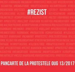 Coperta cărții #Rezist. Proteste împotriva OUG 13/2017 |