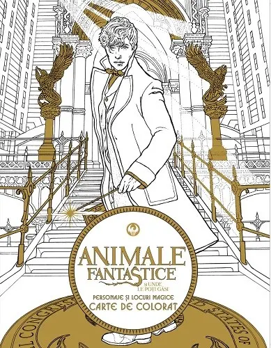 Coperta cărții Animale fantastice si unde le poti gasi - Carte de colorat