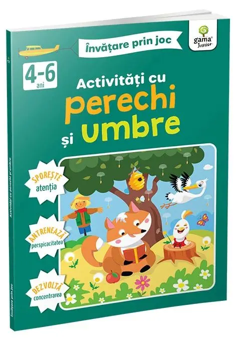 Coperta cărții Activități cu perechi și umbre 4-6 ani