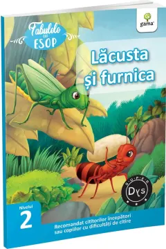 Coperta cărții Lacusta si furnica. Fabulele lui Esop: Nivelul 2