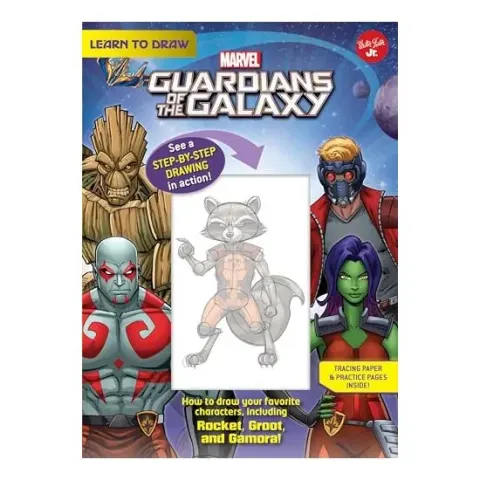 Coperta cărții Learn to Draw Marvel Guardians of the Galaxy