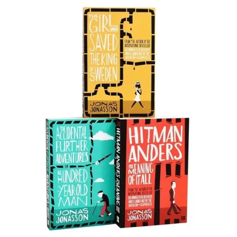 Coperta cărții Jonas Jonasson 3 Books Collection Set (accidental Further Adventures, Hitman Anders And The Girl Who Saved The King)