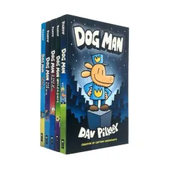 Coperta cărții Dog Man Series 7 Books Collection Set By Dav Pilkey (Dog Man, Unleashed, A Tale of Two Kitties, Dog Man and Cat Kid, Lord of the Fleas, Brawl of the Wild [Hardcover], For Whom the Ball Rolls [Hardcove