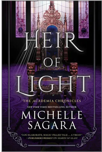 Coperta cărții Heir of Light: A Novel (The Academia Chronicles, 2)
