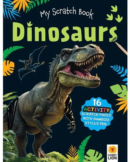 Coperta cărții My Scratch Book: Dinosaurs