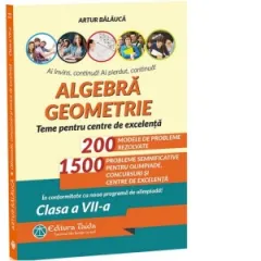 Coperta cărții Algebra. Geometrie. Teme pentru centre de excelenta. In conformitate cu noua programa de olimpiada! Clasa a VII-a