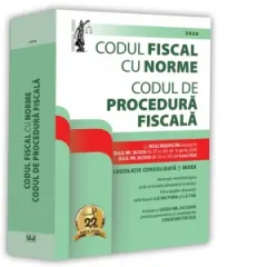 Coperta cărții Codul fiscal cu Norme si Codul de procedura fiscala: 2026 Editie tiparita pe hartie alba