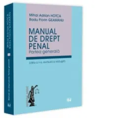 Coperta cărții Manual de drept penal. Partea generala. Editia a V-a, revazuta si adaugita