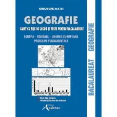 Coperta cărții Geografie - Caiet cu fise de lucru si teste pentru bacalaureat