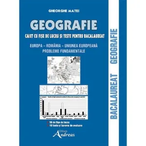 Coperta cărții Geografie - Caiet cu fise de lucru si teste pentru bacalaureat