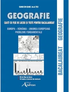 Coperta cărții Geografie - Caiet cu fise de lucru si teste pentru bacalaureat