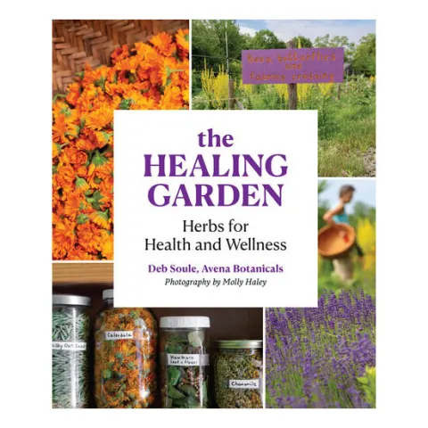 Coperta cărții The healing garden: herbs for health and wellness