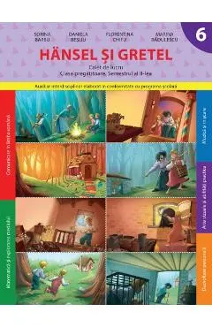 Coperta cărții Hansel si Gretel. Caiet de lucru - Clasa pregatitoare. Semestrul 2