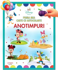Coperta cărții Disney bebe. Prima mea carte cu autocolante. Anotimpuri