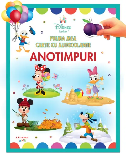 Coperta cărții Disney bebe. Prima mea carte cu autocolante. Anotimpuri