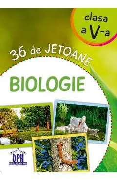 Coperta cărții 36 de jetoane - Biologie - Clasa 5
