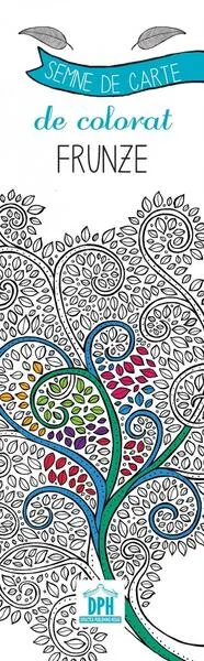 Coperta cărții Semne de carte de colorat. Frunze