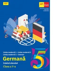Coperta cărții Germana. Caietul elevului. Clasa a V-a. Limba moderna 1 - limba moderna 2. Limba moderna 1 intensiv