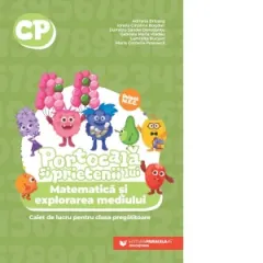 Coperta cărții Portocala si prietenii lui. Matematica si explorarea mediului. Caiet de lucru pentru clasa pregatitoare