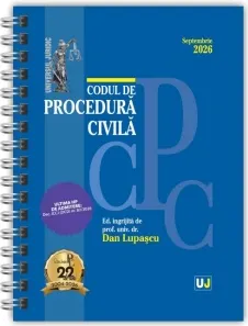 Coperta cărții Codul de procedura civila. Septembrie 2026. Editie spiralata, tiparita pe hartie alba