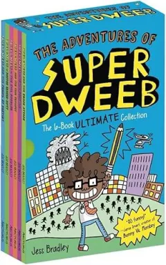 Coperta cărții The Adventures of Super Dweeb Series By Jess Bradley 6 Books Collection Box Set