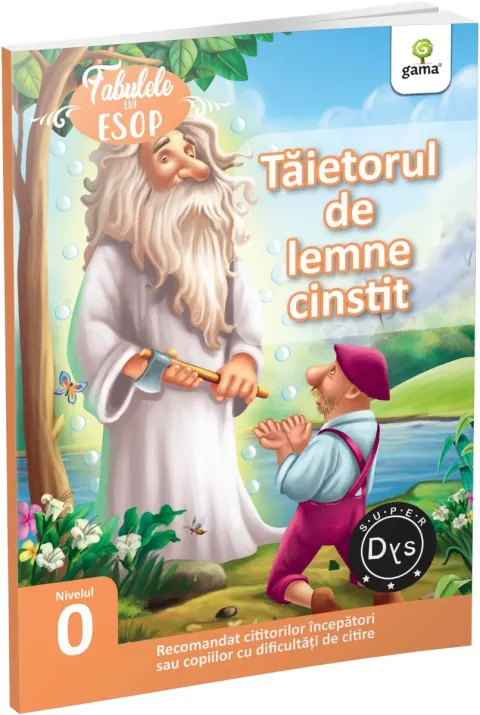 Coperta cărții Taietorul de lemne cinstit. Fabulele lui Esop: Nivelul 0