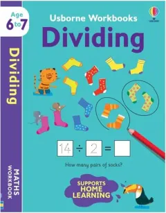 Coperta cărții Usborne Workbooks Dividing 6-7