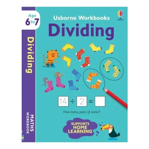 Coperta cărții Usborne Workbooks Dividing 6-7