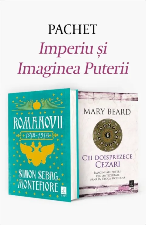 Coperta cărții Pachet Imperiu și Imaginea Puterii. Romanovii 1613–1918/Cei doisprezece Cezari - Simon Sebag Montefiore