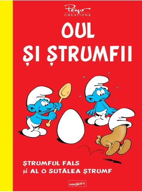 Coperta cărții Oul și ștrumfii