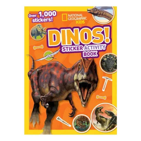 Coperta cărții National Geographic Kids Dinos Sticker Activity Book Over 1,000 Stickers!