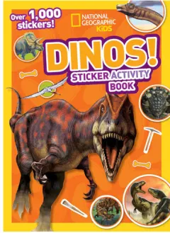 Coperta cărții National Geographic Kids Dinos Sticker Activity Book Over 1,000 Stickers!