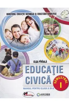 Coperta cărții Educatie civica - Clasa 3 Sem.1 + Sem.2 + CD - Manual