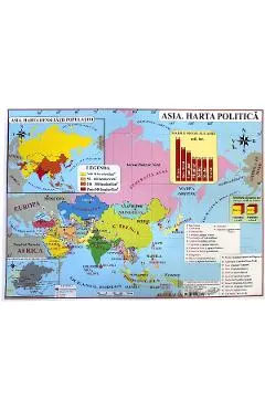 Coperta cărții Harta Asia A3