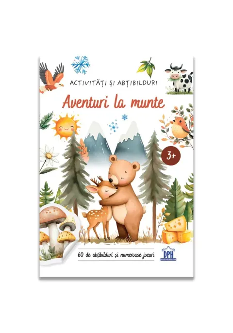 Coperta cărții Aventuri la munte - Activitati si abtibilduri
