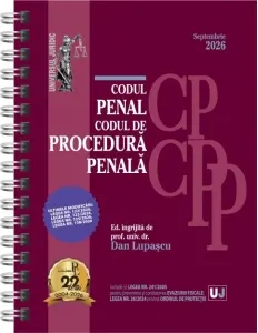 Coperta cărții Codul penal si Codul de procedura penala. Septembrie 2026. Editie spiralata, tiparita pe hartie alba