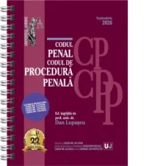 Coperta cărții Codul penal si Codul de procedura penala. Septembrie 2026. Editie spiralata, tiparita pe hartie alba