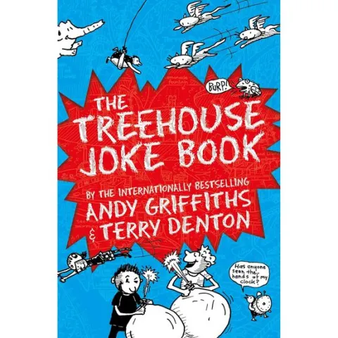Coperta cărții The Treehouse Joke Book, Andy Griffiths