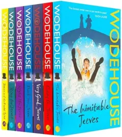Coperta cărții Jeeves and Wooster Series by P.G. Wodehouse Collection 7 Books Set (The Inimitable Jeeves, Carry On, Very Good, Thank You, Right Ho, Ring for Jeeves, Jeeves and the Feudal Spirit)