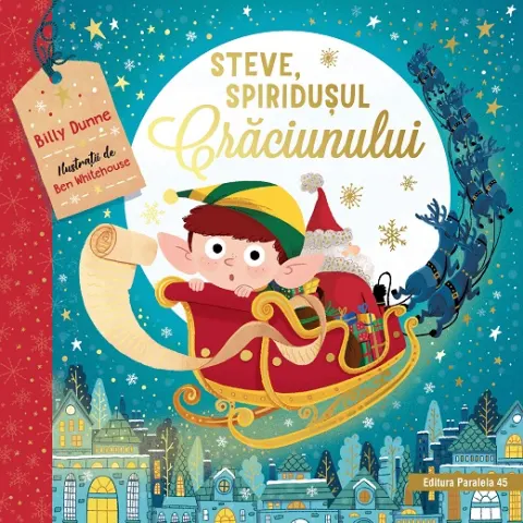 Coperta cărții Steve, spiridușul Crăciunului