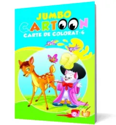 Coperta cărții Jumbo Cartoon - Carte de colorat 4