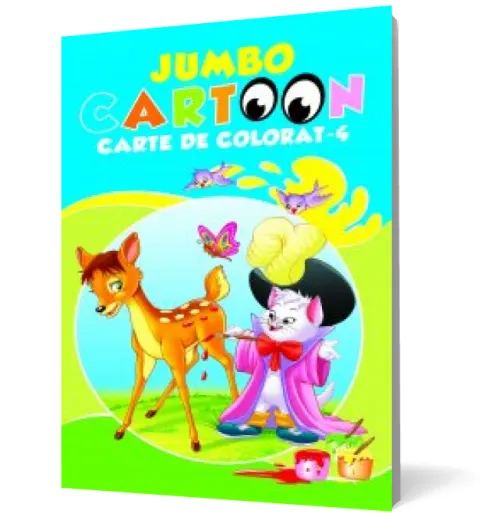 Coperta cărții Jumbo Cartoon - Carte de colorat 4