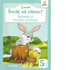 Coperta cărții Invat sa citesc! Nivelul 0. Iepurele si broasca-testoasa