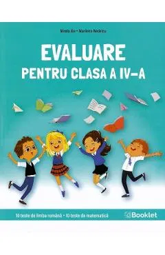 Coperta cărții Limba romana si matematica. Evaluare pentru Clasa 4 - Caiet de lucru - Mirela Ilie, Marilena Nedelcu