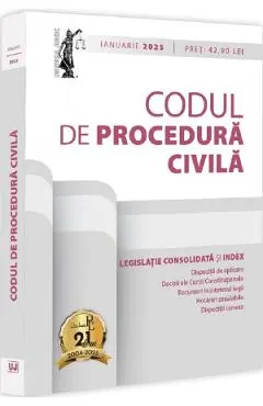 Coperta cărții Codul de procedura civila. Ianuarie 2025