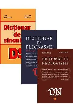 Coperta cărții Pachet 3 dictionare: Sinonime, neologisme, pleonasme - Lucian Pricop, Ilie Baranga, Nicolae Boaru