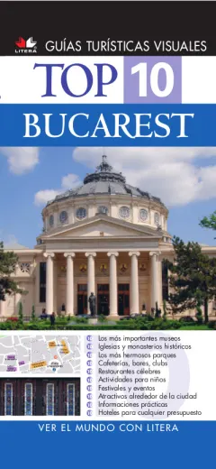 Coperta cărții Top 10. Bucarest (în limba spaniolă). Ghiduri turistice vizuale