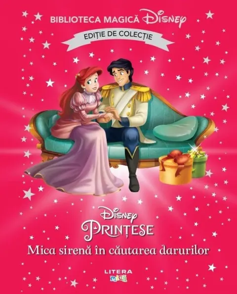 Coperta cărții Mica sirena in cautarea darurilor. Disney. Biblioteca magica. Editie de colectie